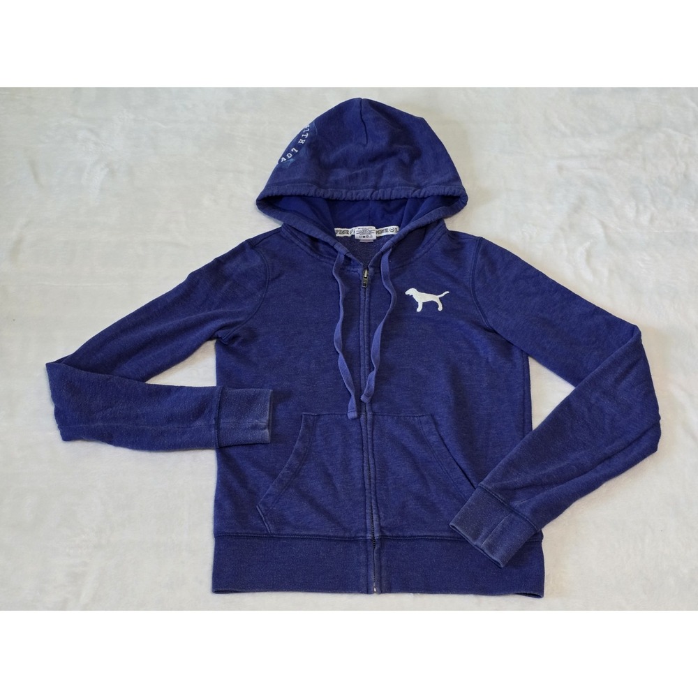 Victoria's Secret PINK Vintage Y2K Womens Small Blue 86' Embroidered Sweat Set - Picture 2 of 14